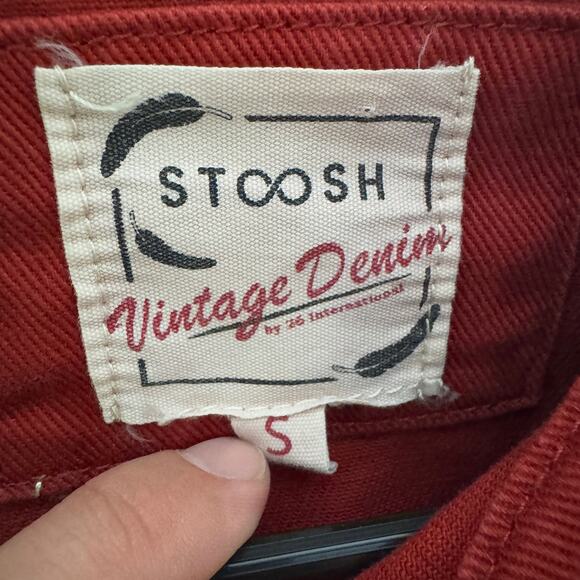 Stoosh Vintage Denim 26 International Cropped Jean Jacket US Women's S - Picture 3 of 5